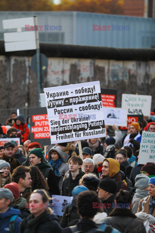 Manifestacja antyrosyjska w Berlinie