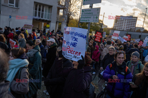 Manifestacja antyrosyjska w Berlinie