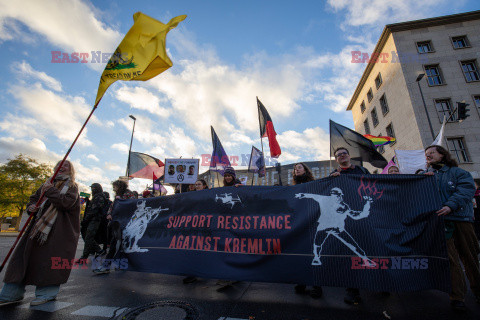 Manifestacja antyrosyjska w Berlinie