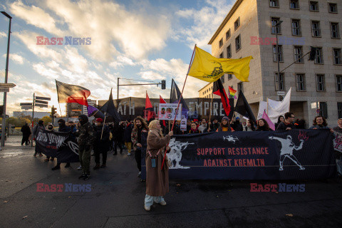 Manifestacja antyrosyjska w Berlinie