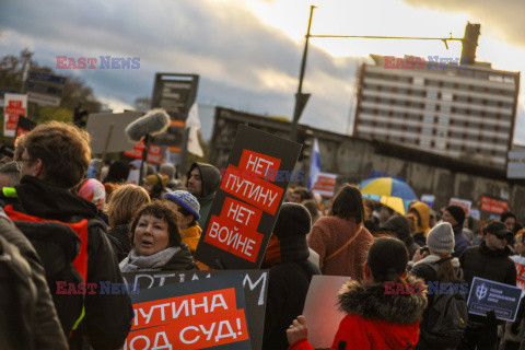 Manifestacja antyrosyjska w Berlinie