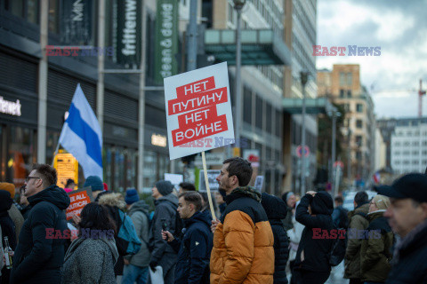 Manifestacja antyrosyjska w Berlinie