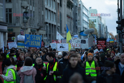 Manifestacja antyrosyjska w Berlinie