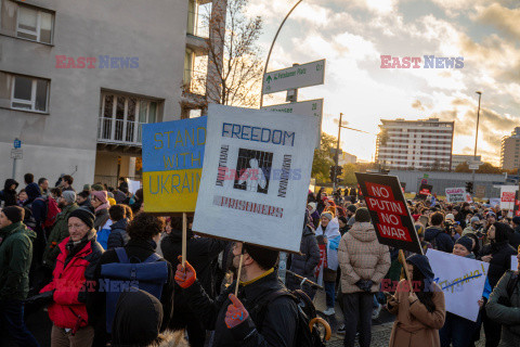 Manifestacja antyrosyjska w Berlinie