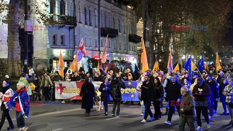 Protesty w Gruzji po wyborach do parlamentu