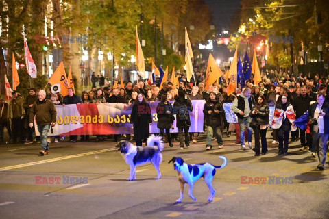 Protesty w Gruzji po wyborach do parlamentu