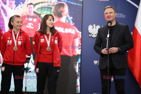 Spotkanie reprezentacji kobiet w ampfutbolu z Ministrem Sportu