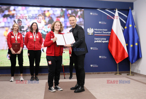 Spotkanie reprezentacji kobiet w ampfutbolu z Ministrem Sportu