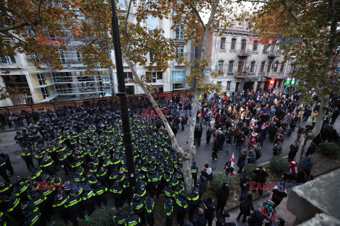 Protesty w Gruzji po wyborach do parlamentu