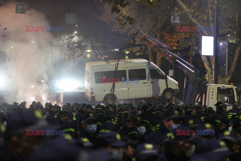 Protesty w Gruzji po wyborach do parlamentu