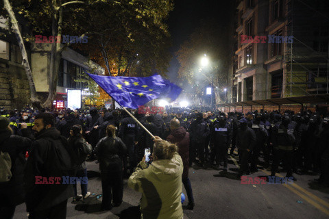 Protesty w Gruzji po wyborach do parlamentu