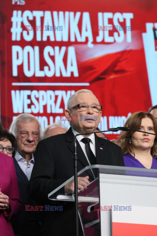 Konferencja prezesa PiS Jarosława Kaczyńskiego