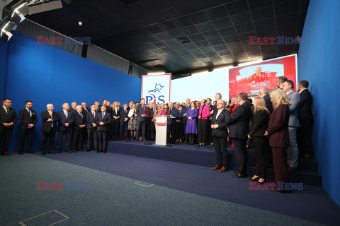 Konferencja prezesa PiS Jarosława Kaczyńskiego