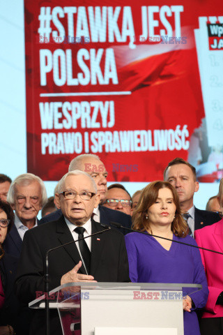 Konferencja prezesa PiS Jarosława Kaczyńskiego