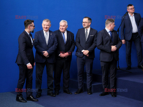 Konferencja prezesa PiS Jarosława Kaczyńskiego