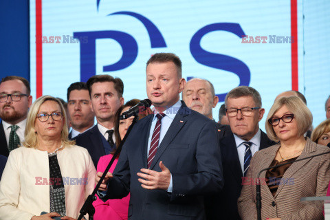 Konferencja prezesa PiS Jarosława Kaczyńskiego