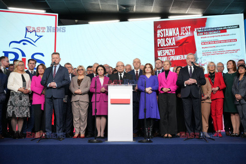 Konferencja prezesa PiS Jarosława Kaczyńskiego