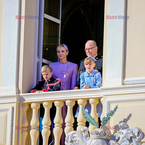 Książęta Monako na obchodach Święta Narodowego