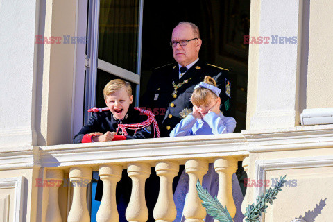 Książęta Monako na obchodach Święta Narodowego