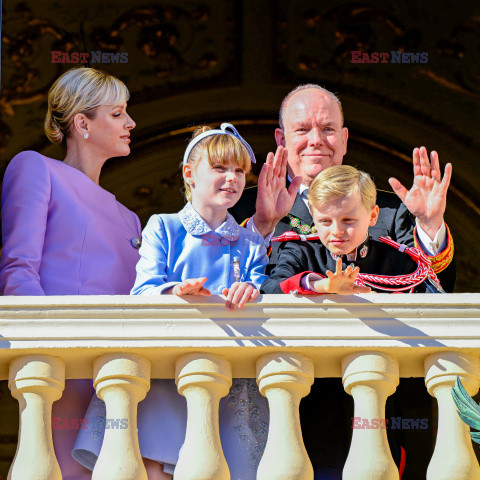 Książęta Monako na obchodach Święta Narodowego