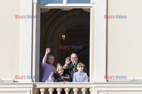 Książęta Monako na obchodach Święta Narodowego