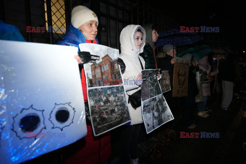 1000 Dzień Piekła - protest przed ambasadą Rosji