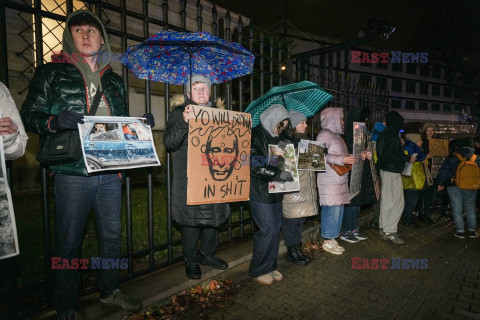 1000 Dzień Piekła - protest przed ambasadą Rosji