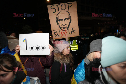 1000 Dzień Piekła - protest przed ambasadą Rosji