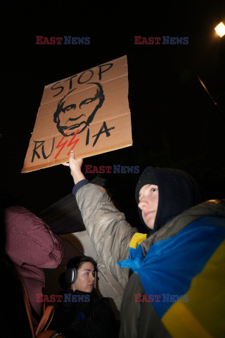 1000 Dzień Piekła - protest przed ambasadą Rosji