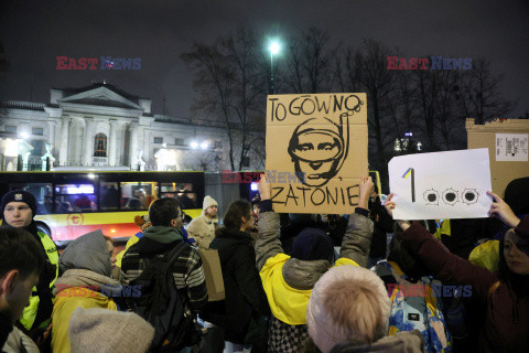 1000 Dzień Piekła - protest przed ambasadą Rosji