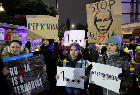 1000 Dzień Piekła - protest przed ambasadą Rosji