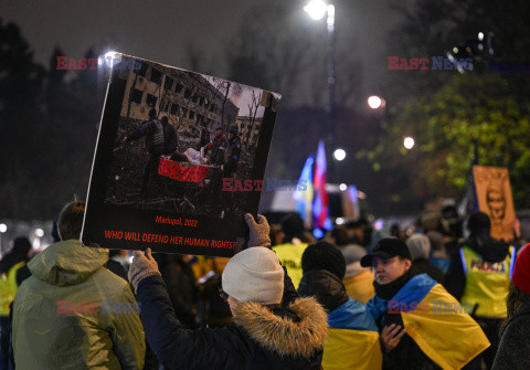 1000 Dzień Piekła - protest przed ambasadą Rosji