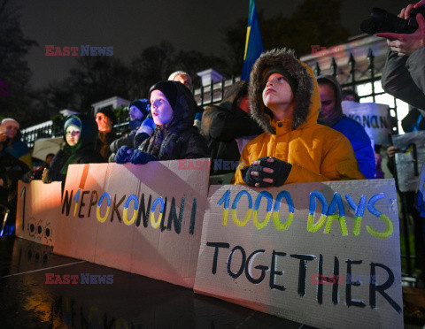 1000 Dzień Piekła - protest przed ambasadą Rosji