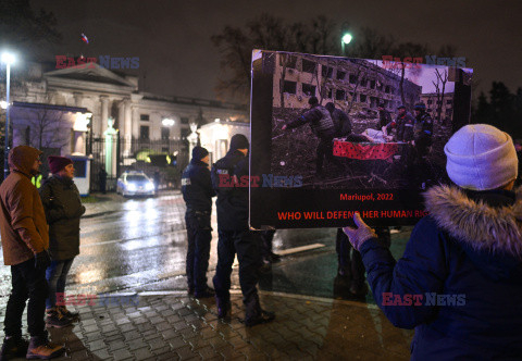 1000 Dzień Piekła - protest przed ambasadą Rosji