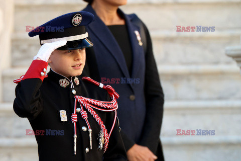 Książęta Monako na obchodach Święta Narodowego