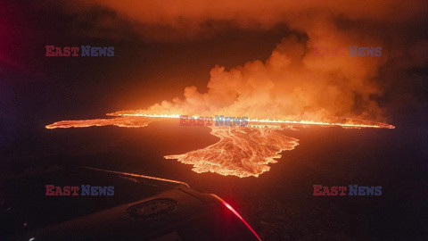 Nowa erupcja wulkanu na półwyspie Reykjanes w Islandii