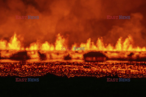 Nowa erupcja wulkanu na półwyspie Reykjanes w Islandii