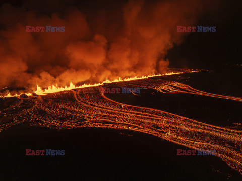 Nowa erupcja wulkanu na półwyspie Reykjanes w Islandii