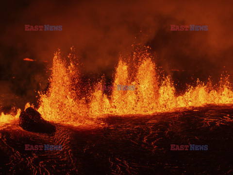 Nowa erupcja wulkanu na półwyspie Reykjanes w Islandii