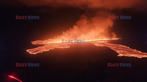 Nowa erupcja wulkanu na półwyspie Reykjanes w Islandii