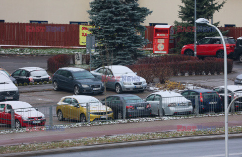 Pierwszy śnieg w Warszawie