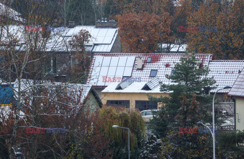 Pierwszy śnieg w Warszawie