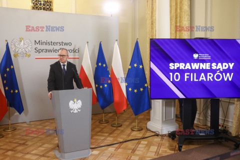 Konferencja ministra Adama Bodnara pt. Sprawne sądy - 10 filarów