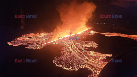 Nowa erupcja wulkanu na półwyspie Reykjanes w Islandii