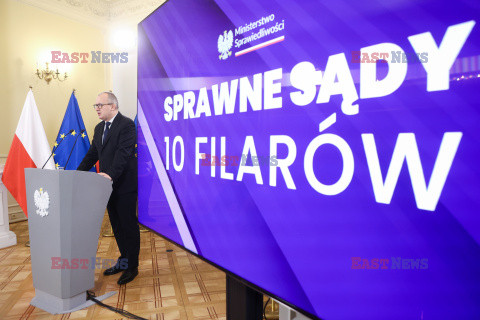 Konferencja ministra Adama Bodnara pt. Sprawne sądy - 10 filarów