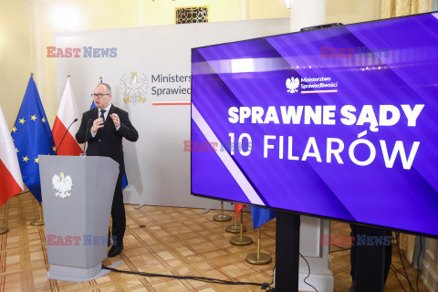 Konferencja ministra Adama Bodnara pt. Sprawne sądy - 10 filarów