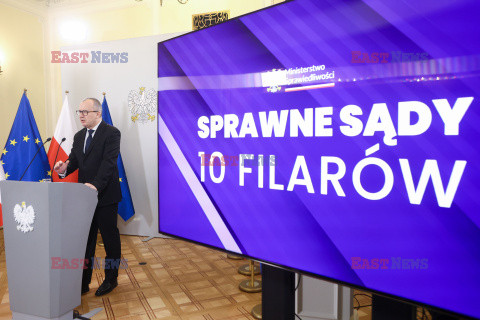 Konferencja ministra Adama Bodnara pt. Sprawne sądy - 10 filarów