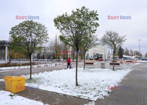 Pierwszy śnieg w Warszawie