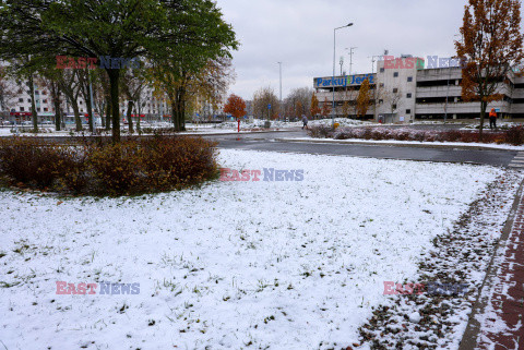 Pierwszy śnieg w Warszawie