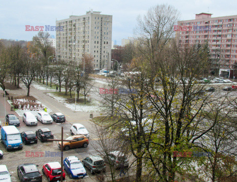 Pierwszy śnieg w Warszawie